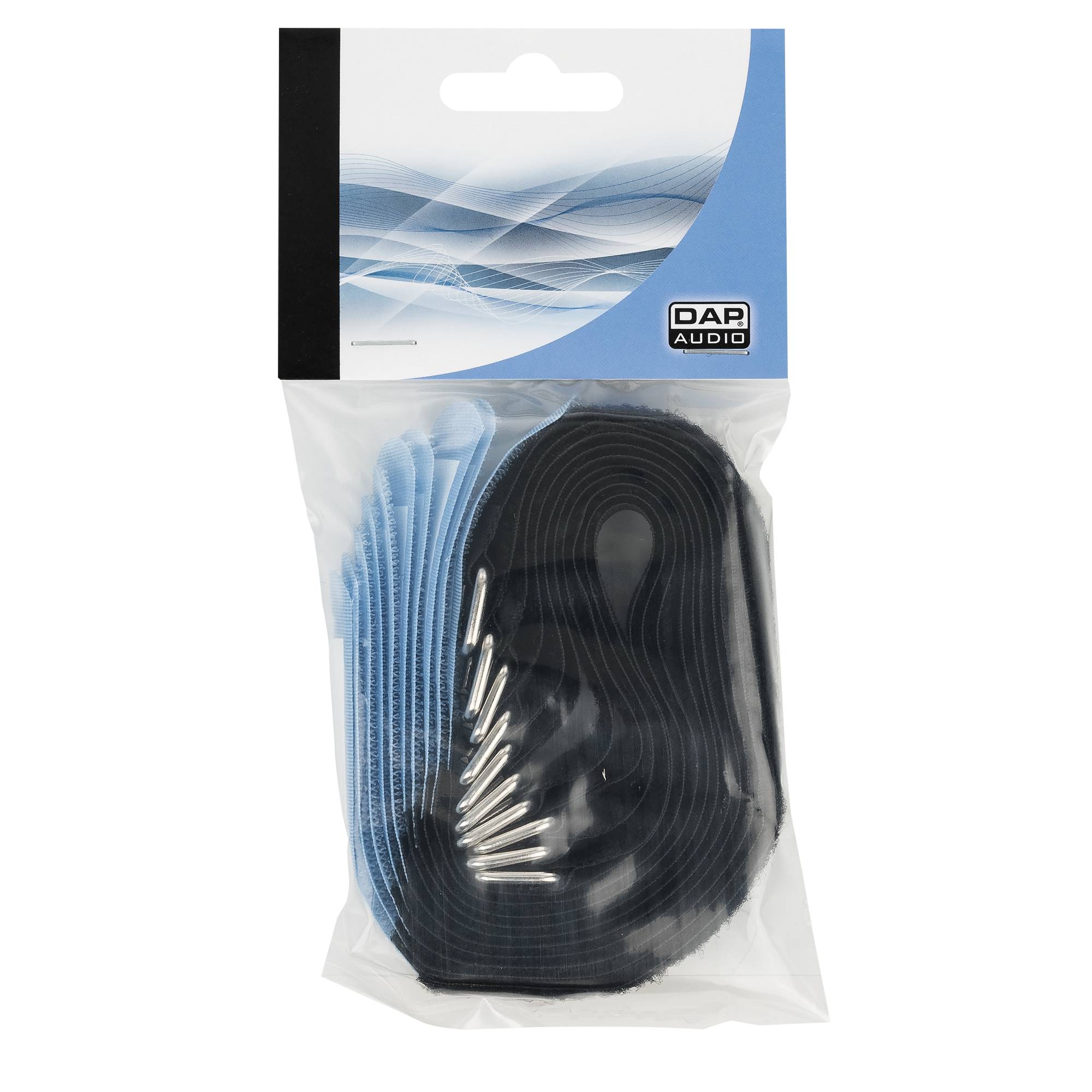 Showgear Hook and Loop Fastener 300 x 20 mm - Blau - 10er Set