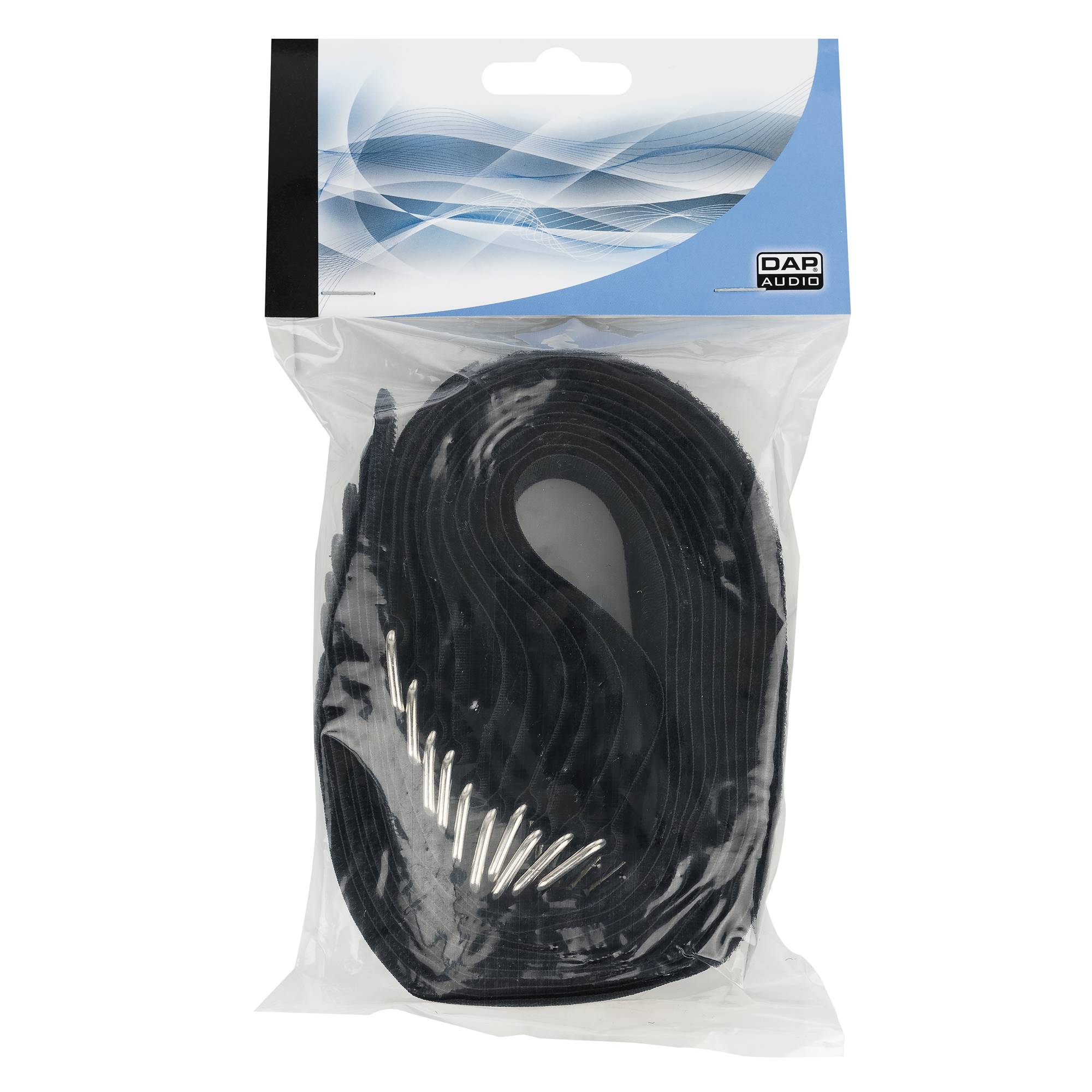 Showgear Hook and Loop Fastener 400 x 40 mm - Schwarz - 10er Set