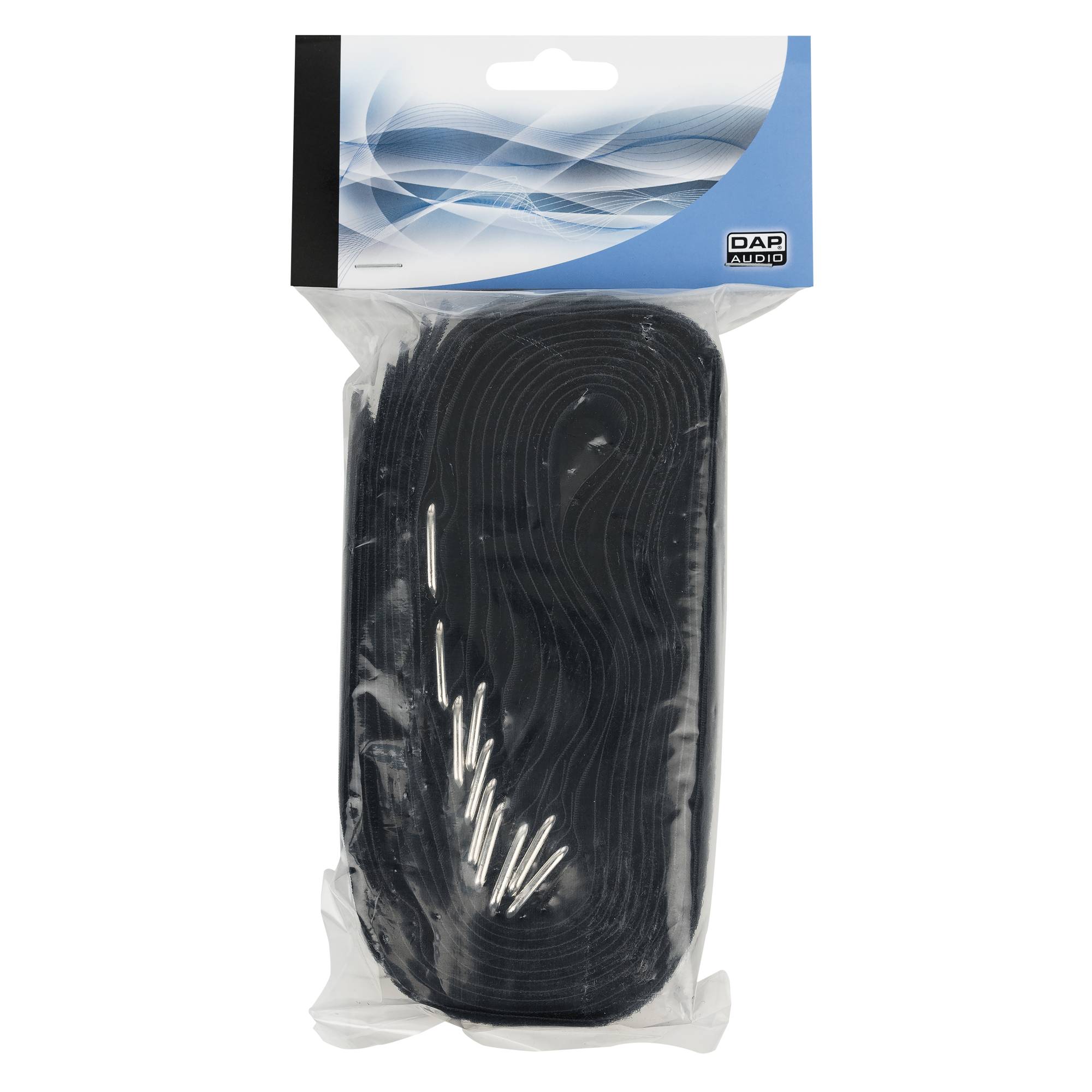 Showgear Hook and Loop Fastener 500 x 50 mm - Schwarz - 10er Set