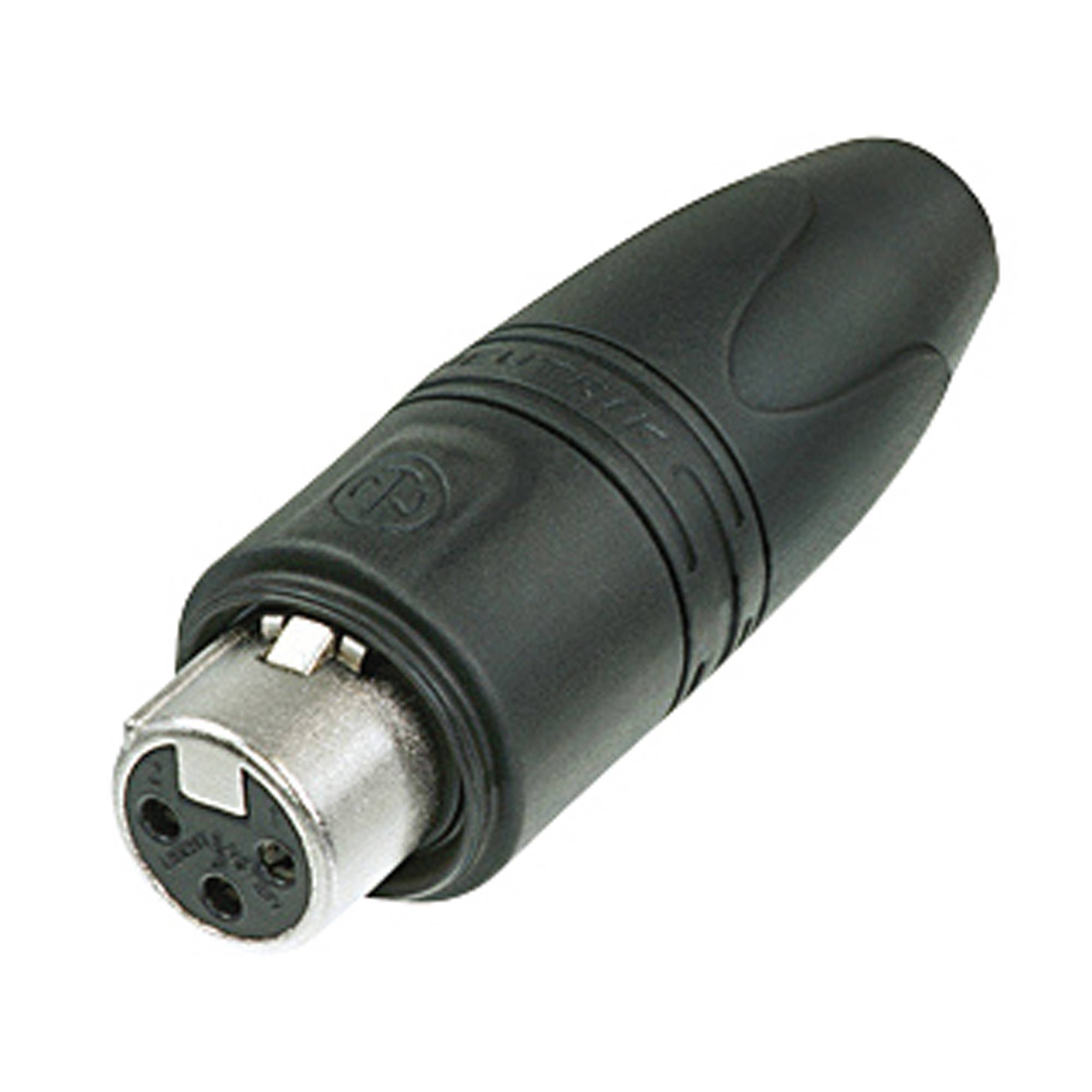 Neutrik XLR 3P 'Heavy Duty' IP Connector - female - Neutrik XX HD Box mit 25 Stück - (silbernes Metallgehäuse - Goldkontakte)