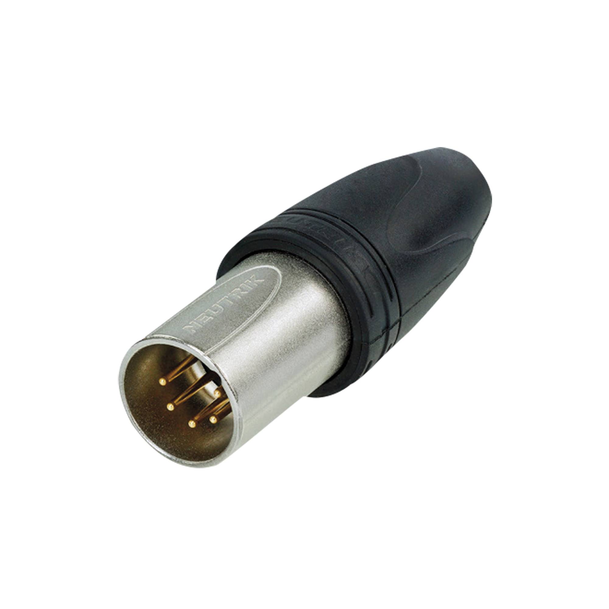 Neutrik XLR 5P Connector - male IP66 - Neutrik XX Box mit 25 Stück - (goldkontakte - Nickelgehäuse)