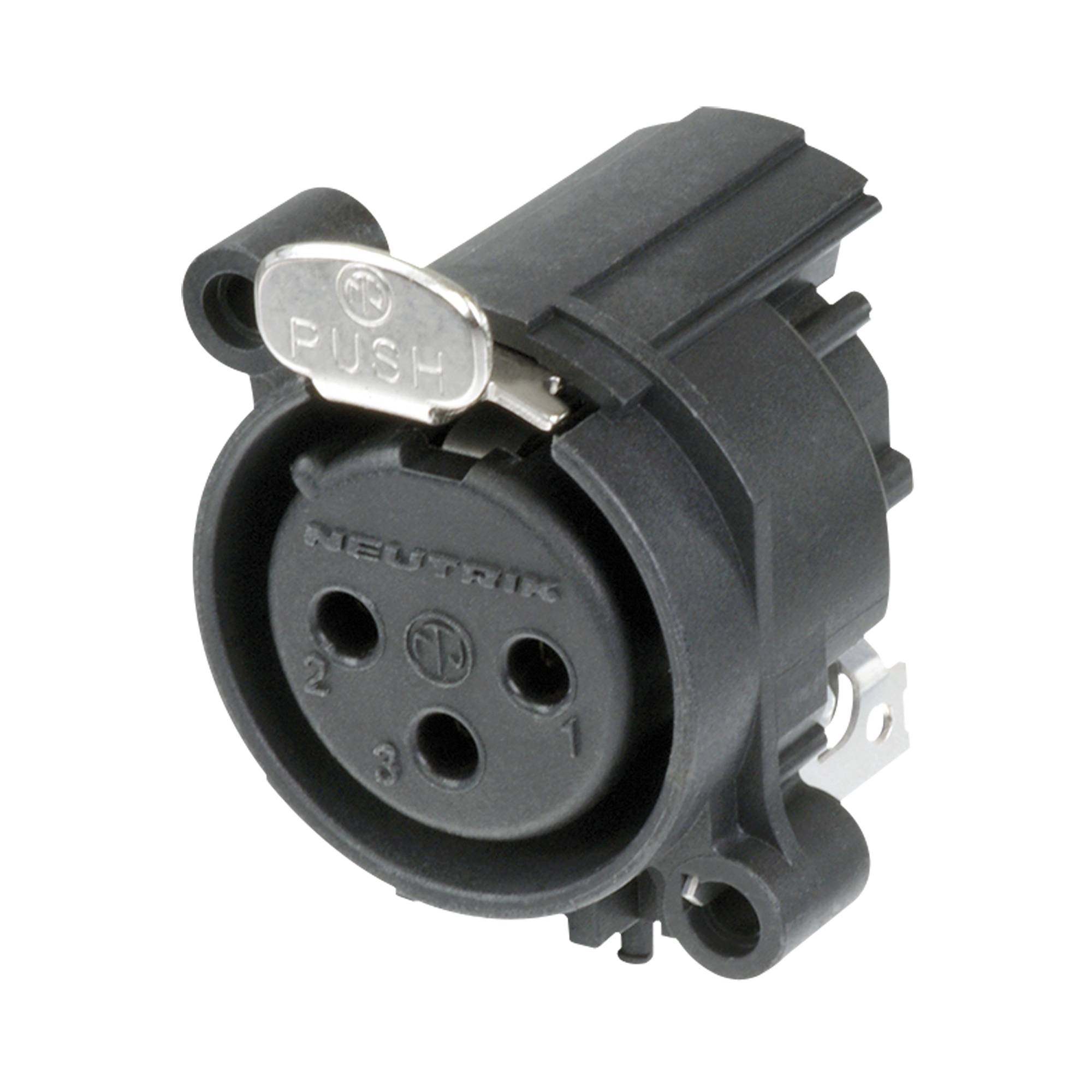 Neutrik XLR 3-pin receptacle - female Horizontal Leiterplattenmontage