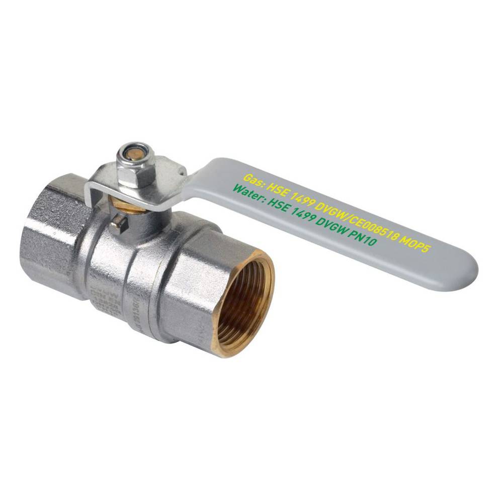 Sanpro Kugelhahn, doppeltzertifiziert, DVGW, Hebelgriff, Größe 1" x 1" IG, DN25