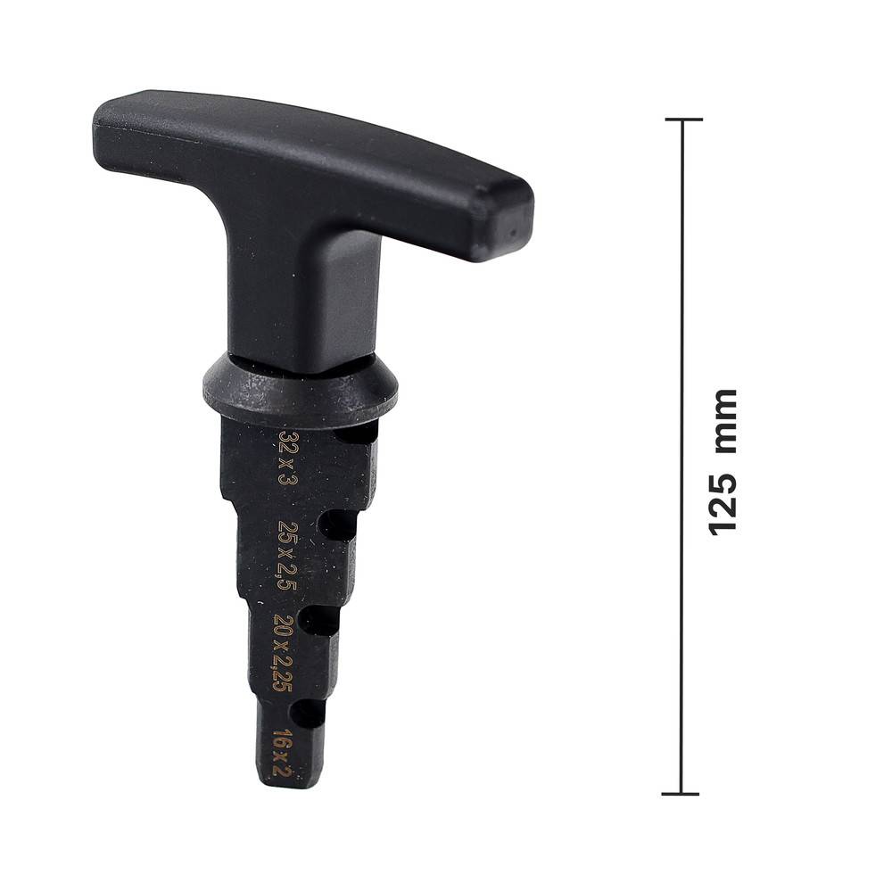 Sanpro Kalibrierer / Entgrater für Verbundrohr 16x2, 20x2,25, 25x2,5, 32x3