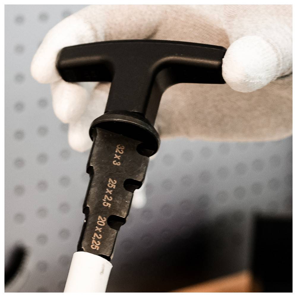 Sanpro Kalibrierer / Entgrater für Verbundrohr 16x2, 20x2,25, 25x2,5, 32x3