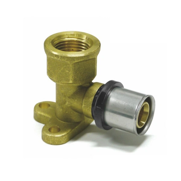Sanpro THPRESS Pressfitting Wandwinkel - Wandscheibe IG, Größe 16x2 - Höhe 39 mm - Gewinde 1/2" Sanpro THPRESS Pressfitting Wandwinkel - Wandscheibe IG, Größe 16x2 - Höhe 39 mm - Gewinde 1/2"