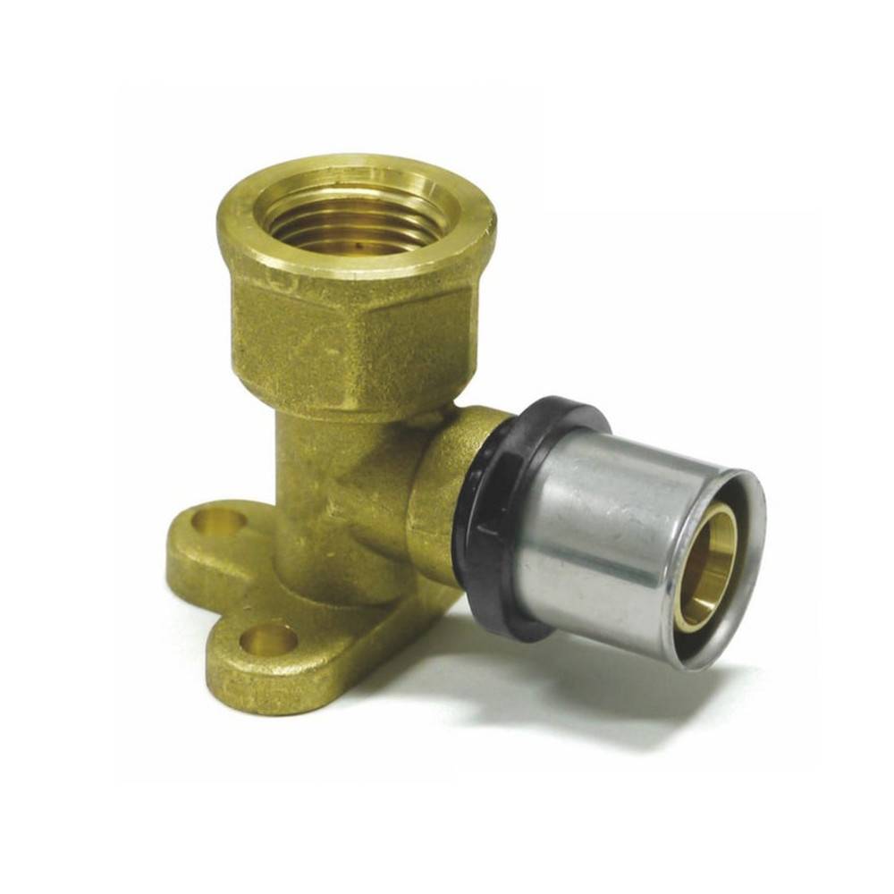 Sanpro THPRESS Pressfitting Wandwinkel - Wandscheibe IG, Größe 26x3 - Höhe 52 mm - Gewinde 3/4"