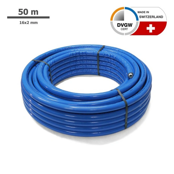 Sanpro Isoliertes Mehrschichtverbundrohr, Größe 16x2, 50 m, 10 mm isoliert Sanpro Isoliertes Mehrschichtverbundrohr, Größe 16x2, 50 m, 10 mm isoliert
