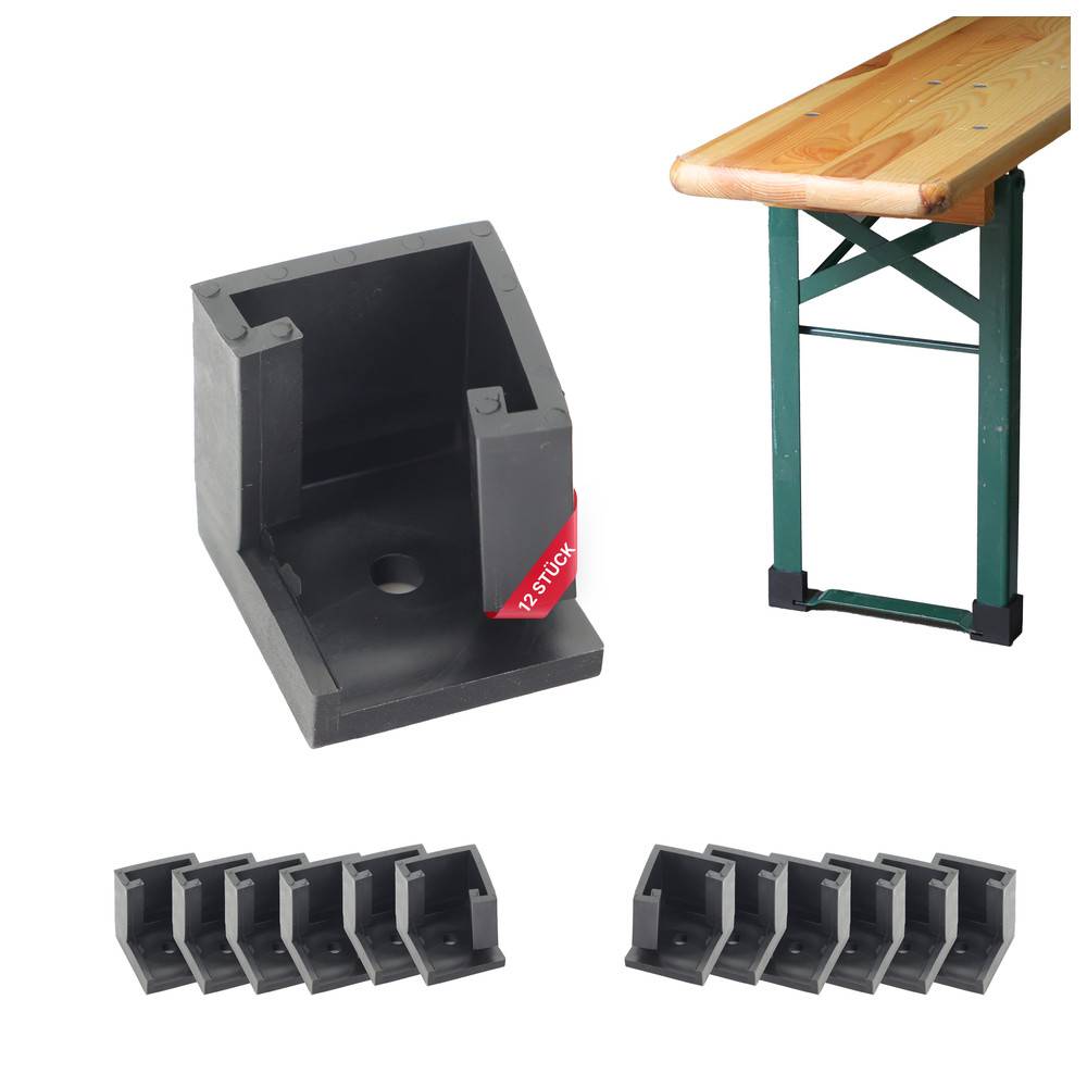 Sanpro Bodenschoner für Bierzelt - Garnitur / Festzeltgarnitur Bodenschoner, Anzahl 12 Stück