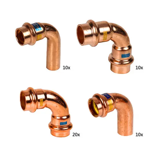 Sanpro 80 tlg. Starter-Paket Pressfitting Kupfer, DVGW zertifiziert Sanpro 80 tlg. Starter-Paket Pressfitting Kupfer, DVGW zertifiziert