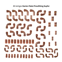 Sanpro 80 tlg. Starter-Paket Pressfitting Kupfer, DVGW zertifiziert Sanpro 80 tlg. Starter-Paket Pressfitting Kupfer, DVGW zertifiziert
