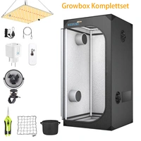 Growbox Komplettset 60x60x140 cm mit 85W LED Pflanzenwachstumslampe, Anbauzelt, Gewächshaus-Komplettset Growbox Komplettset 60x60x140 cm mit 85W LED Pflanzenwachstumslampe, Anbauzelt, Gewächshaus-Komplettset