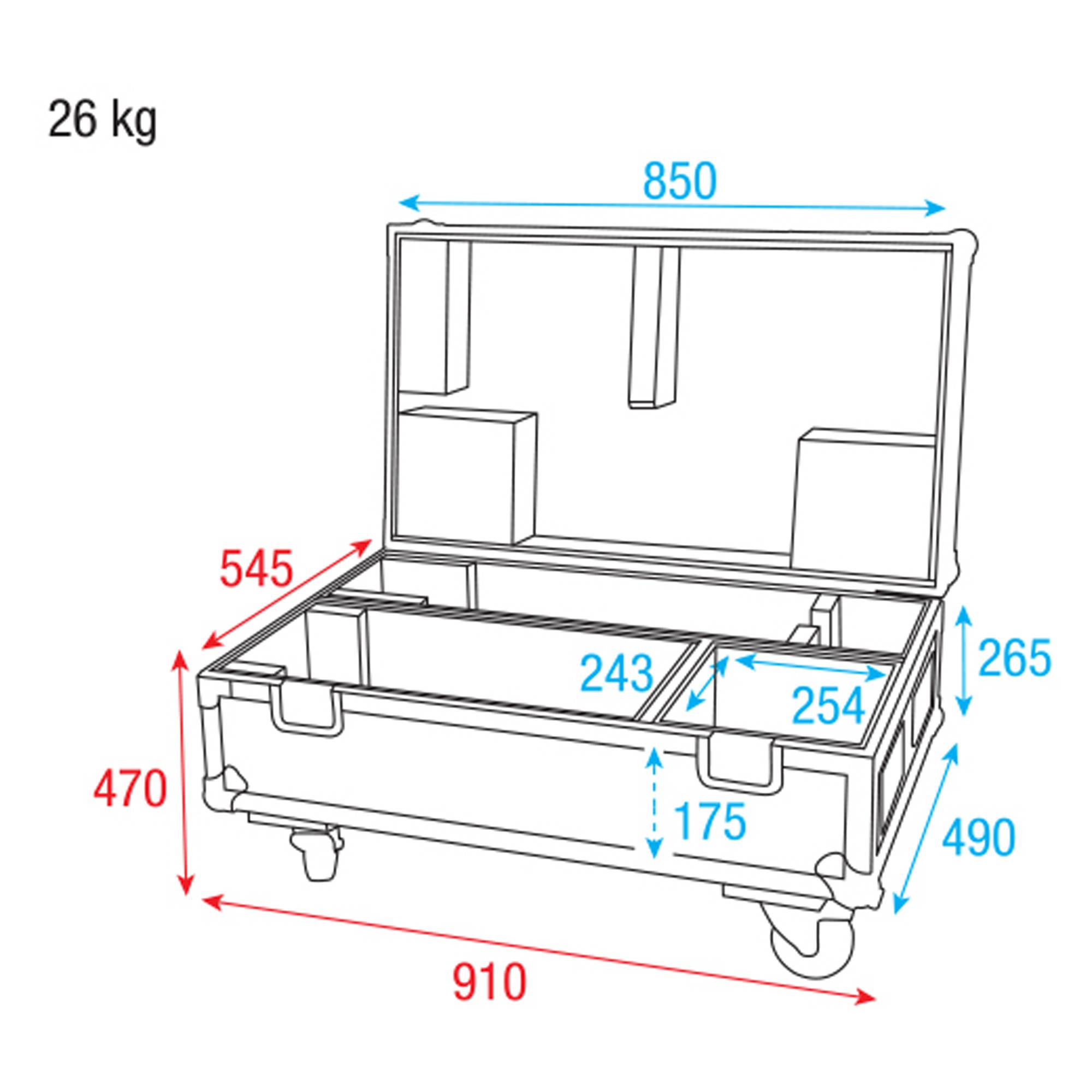 Showtec Case for Followspot 120 W Flightcase