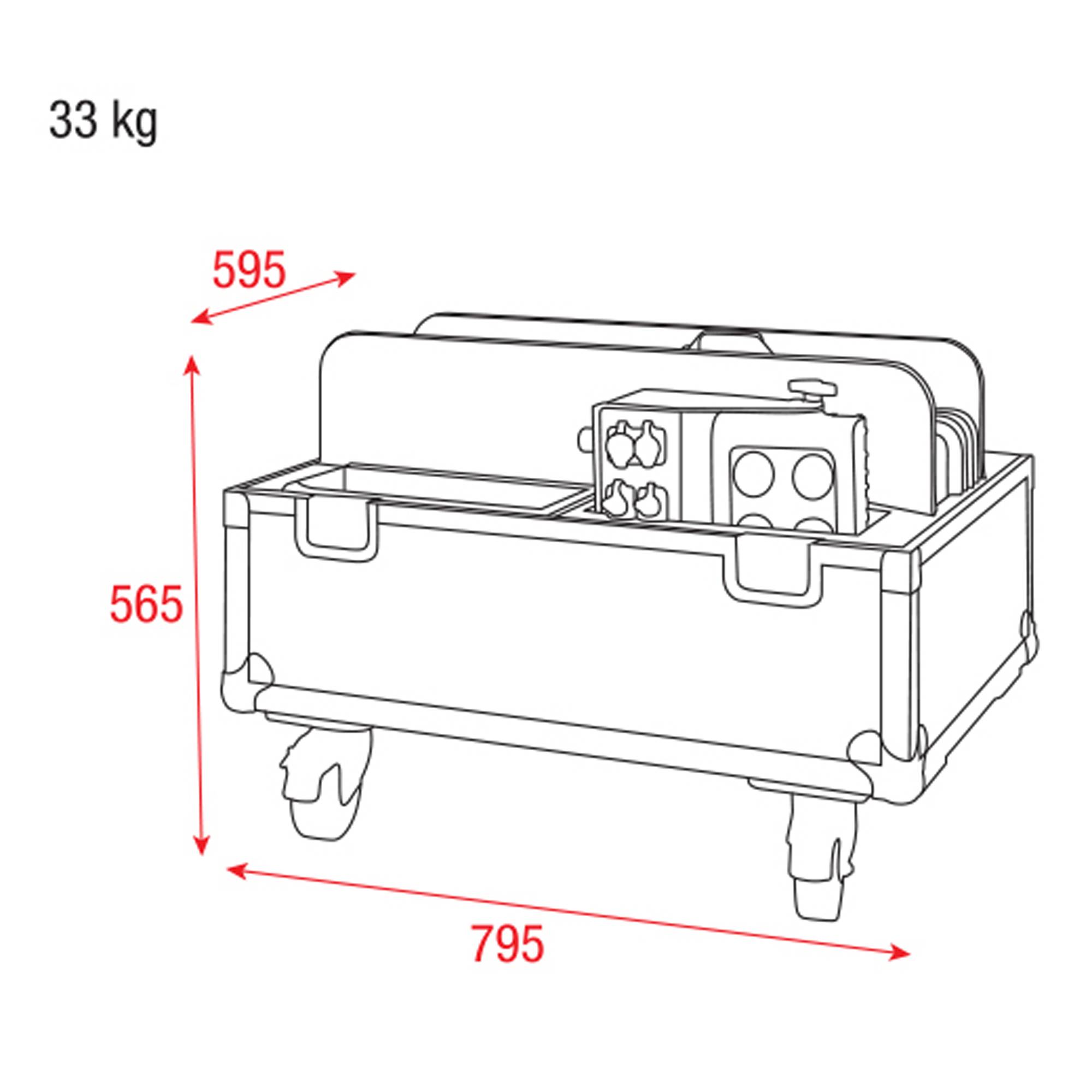 Showtec Case for 4x Helix M1000/M1100 Premium Line