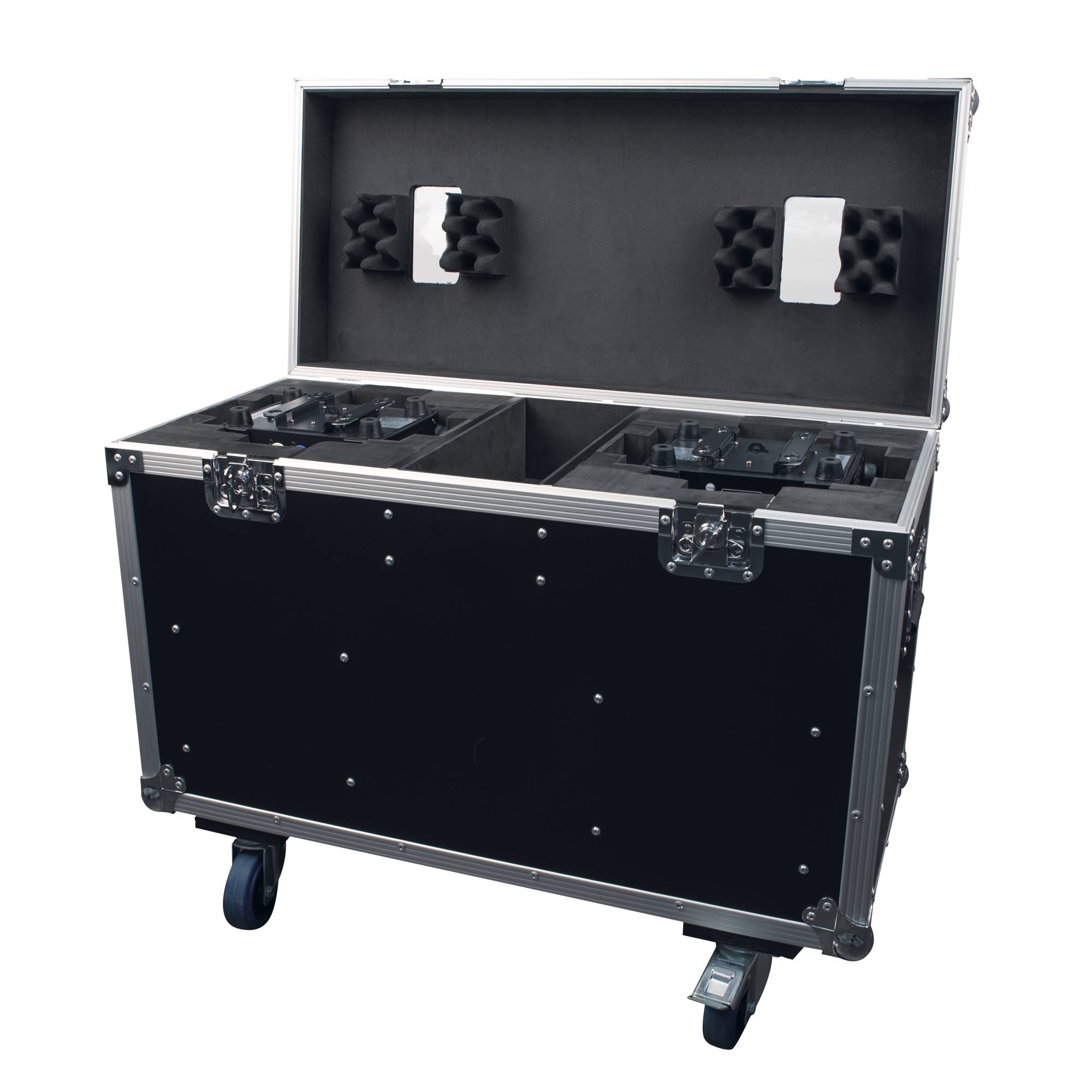 Showtec Case for 2 x Shark - The Meg Mit Fach für Zubehör