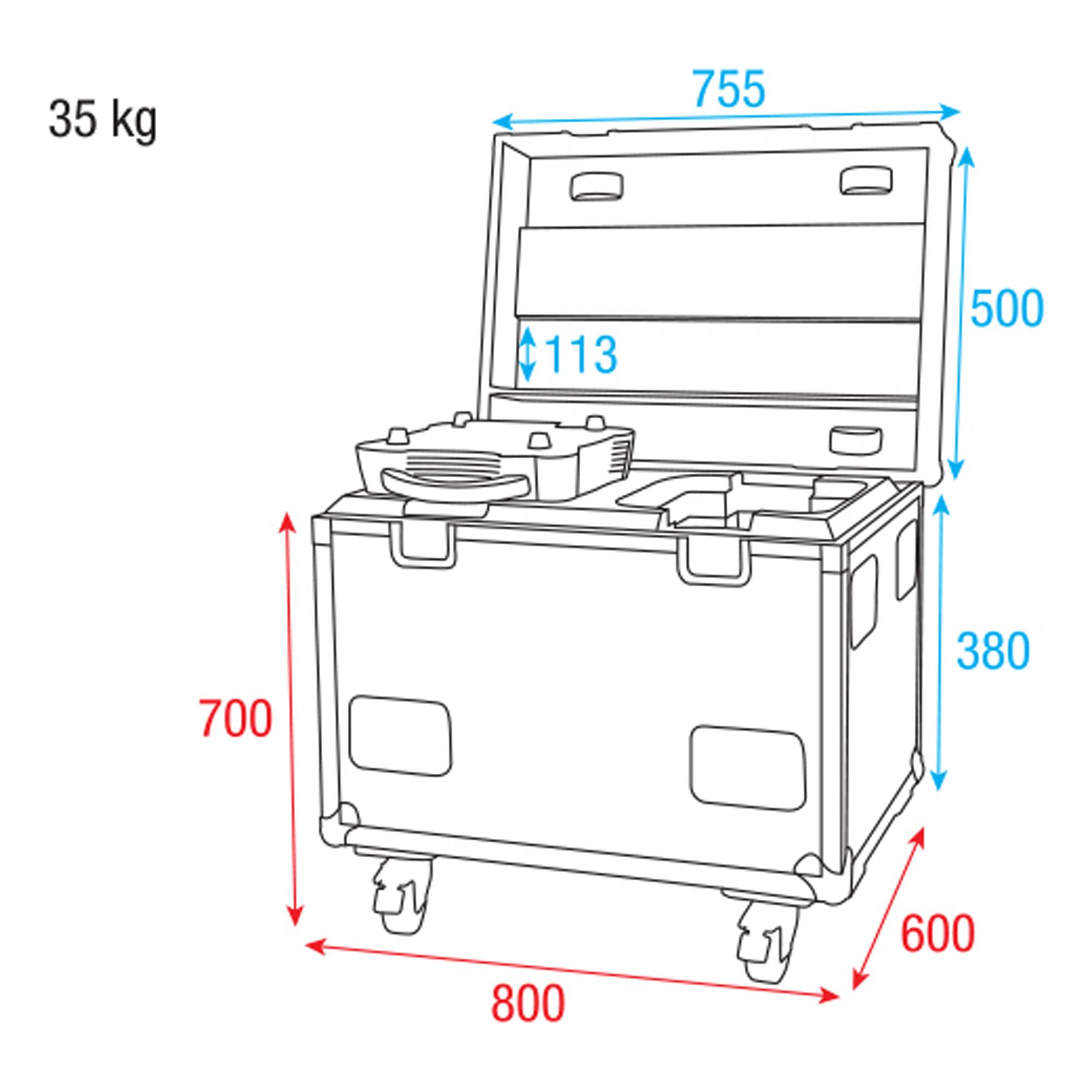Showtec Case for 2x Phantom 3R Hybrid Premium Line