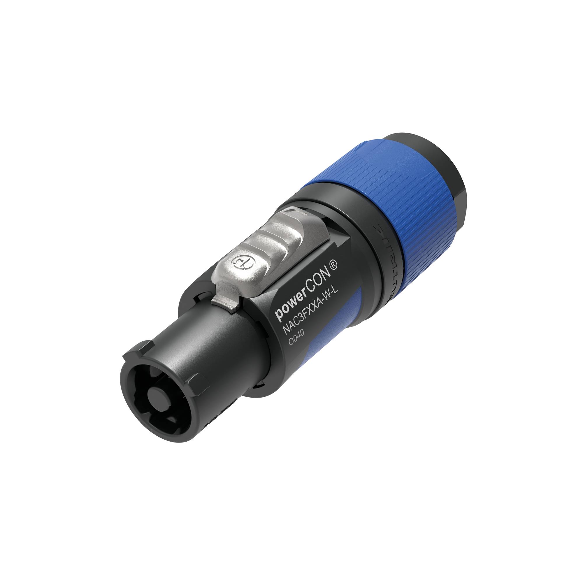 Neutrik PowerCON Connector - L Grau-blaues Gehäuse - große Kabeldurchmesser