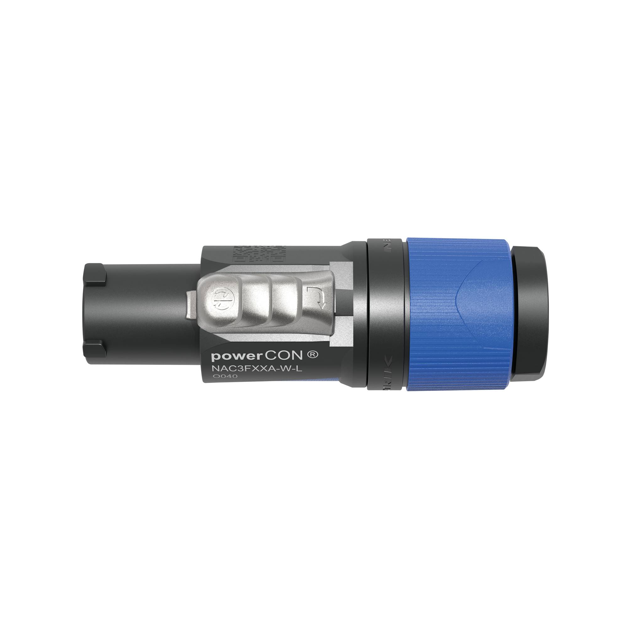 Neutrik PowerCON Connector - L Grau-blaues Gehäuse - große Kabeldurchmesser