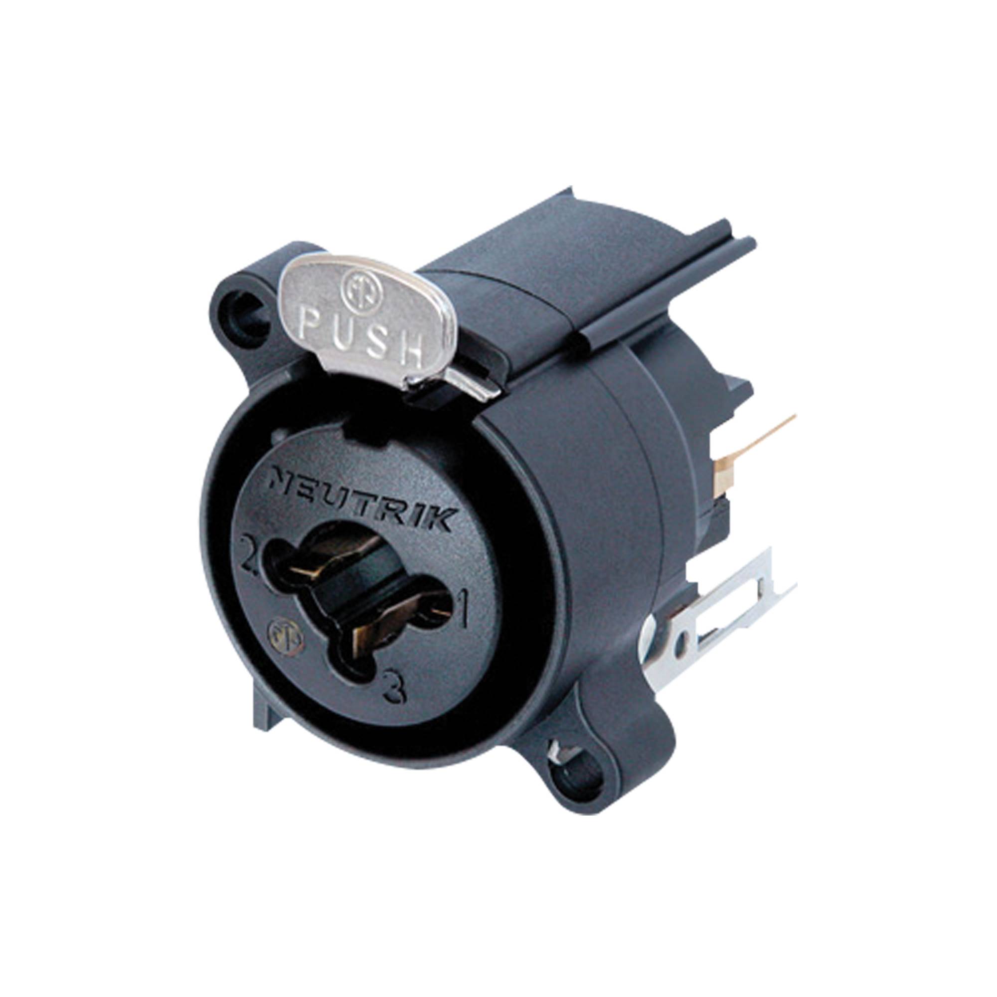 Neutrik Audio XLR/jack 3P connector - female Kontakte aus Bronze, Verschluß aus Stahl