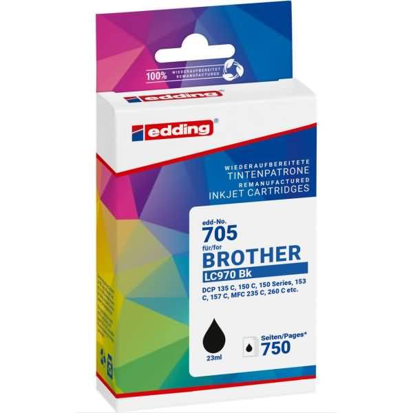 Tintenpatrone kompatibel mit Brother LC970/LC1000 schwarz