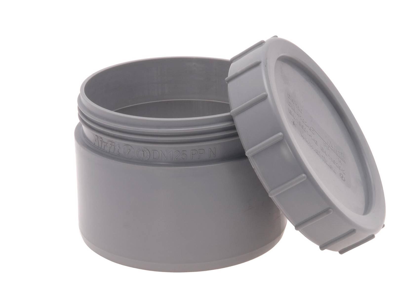 Airfit Endstopfen mit Schraubverschluss DN125