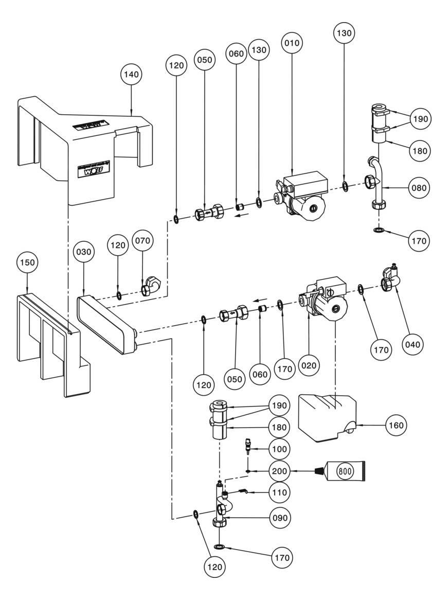 Wolf TopLine Schichtenspeicher TS Inhalt 160 Liter, für Ölbrennwertkessel