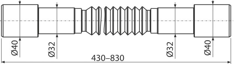 A794 Flexiverbindung 40–32×32–40