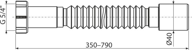 A730 Flexianschluss Kunststoffmutter 5/4"×40