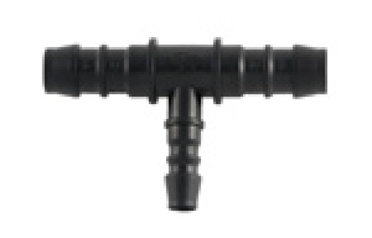 Sauermann Schlauchverbinder T-Form für PVC-Schläuche 6 mm/10 mm, Set mit 5 Stück.