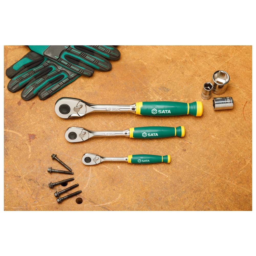 SATA Umschaltknarren Satz mit Komfortgriff, 3-tlg.