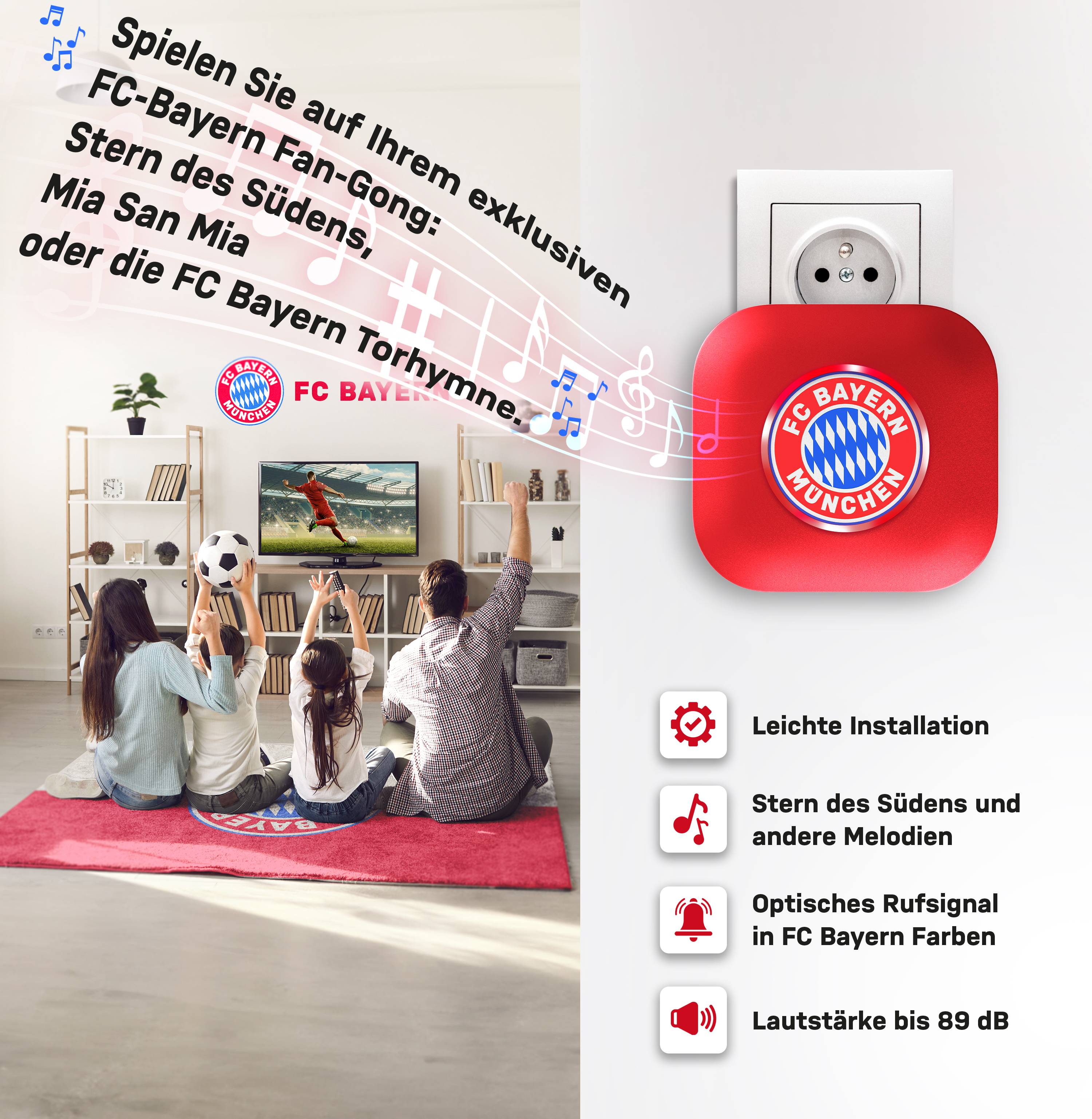 Heidemann Funkgong-Set Stern des Südens FC Bayern München