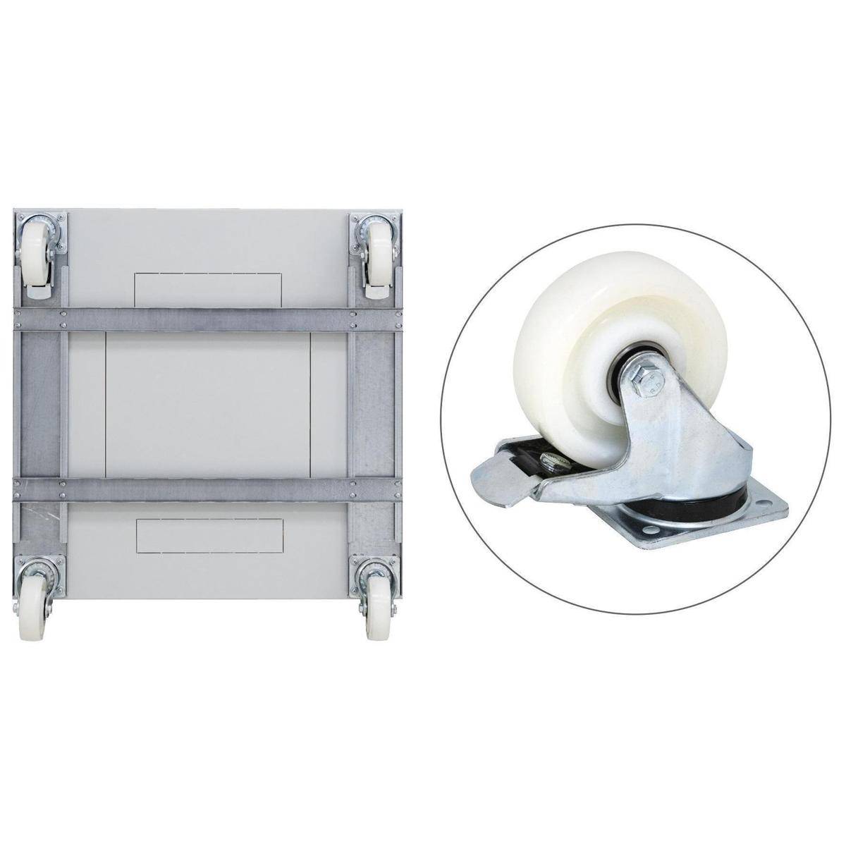 RAX-RK-H60-X1 - Rollensatz mit Verstärkungsrahmen 600x1100 für RDA Tragkraft 1900 kg