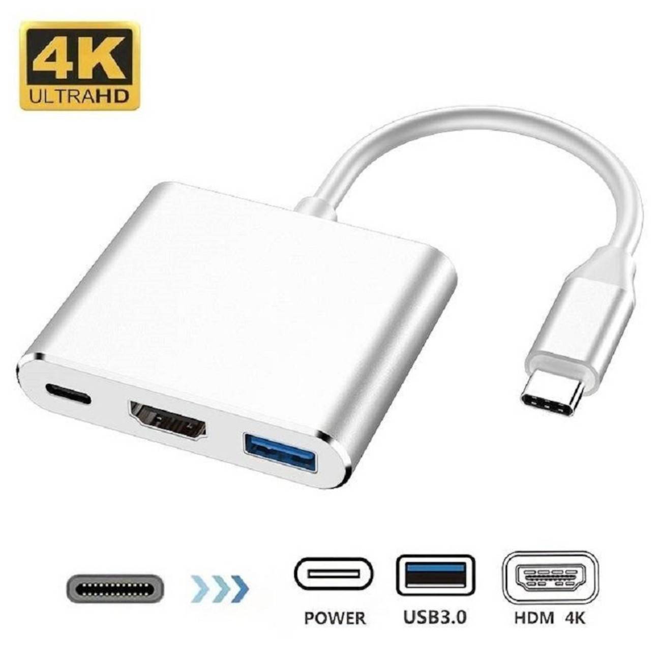 ENGELMANN 3-in-1 USB-C Digital AV Multiport Adapter