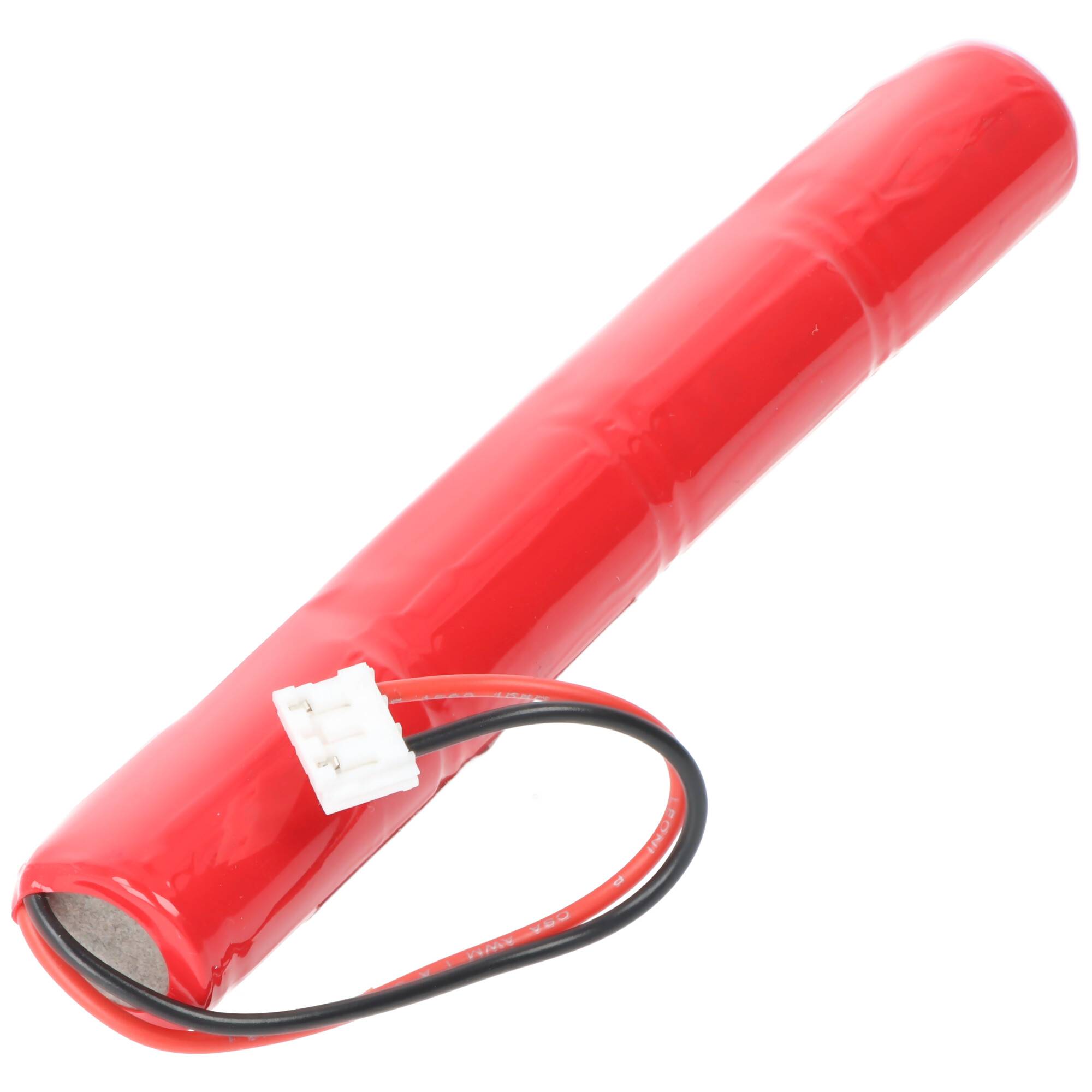 Notleuchtenakku NiMH 4,8V 750mAh, 2/3AA Size, mit Kabel und Stecker JST EHR-03, Maße 115 x 14mm