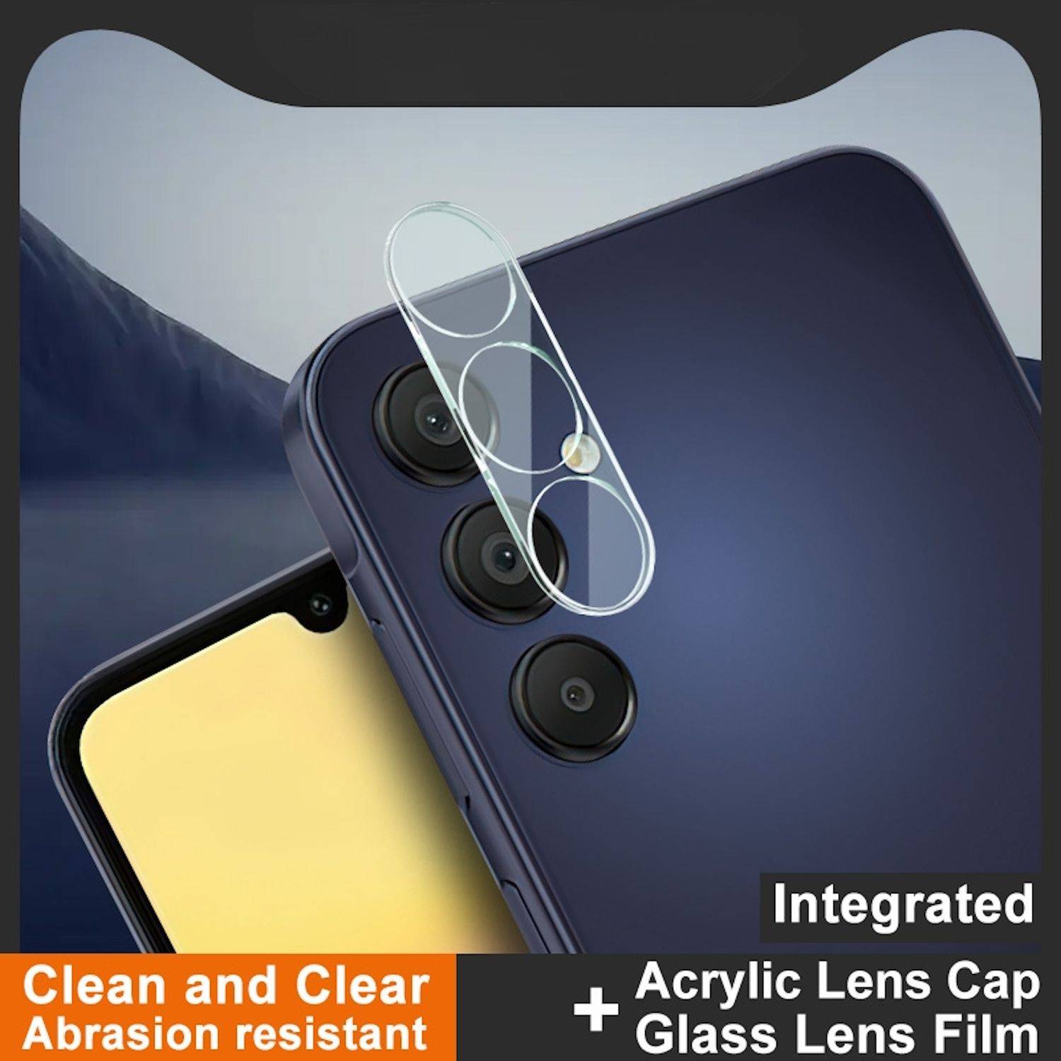 Für Samsung Galaxy A16 H9 Schutzglas Panzer Back Kamera Komplettschutz Transparent