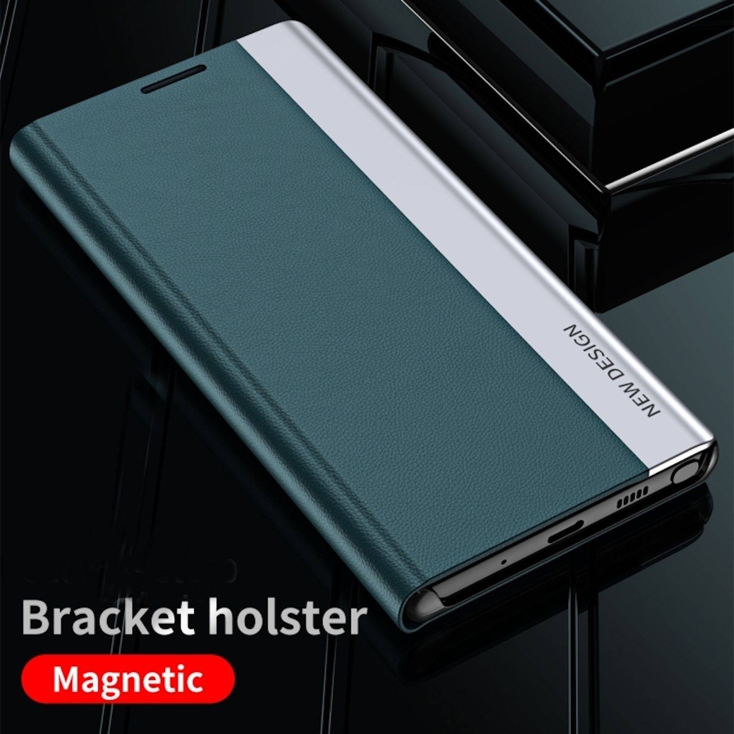 Handyhülle Klapphülle für Xiaomi 14T Design Flip Kunstleder Schutz Schwarz dünn