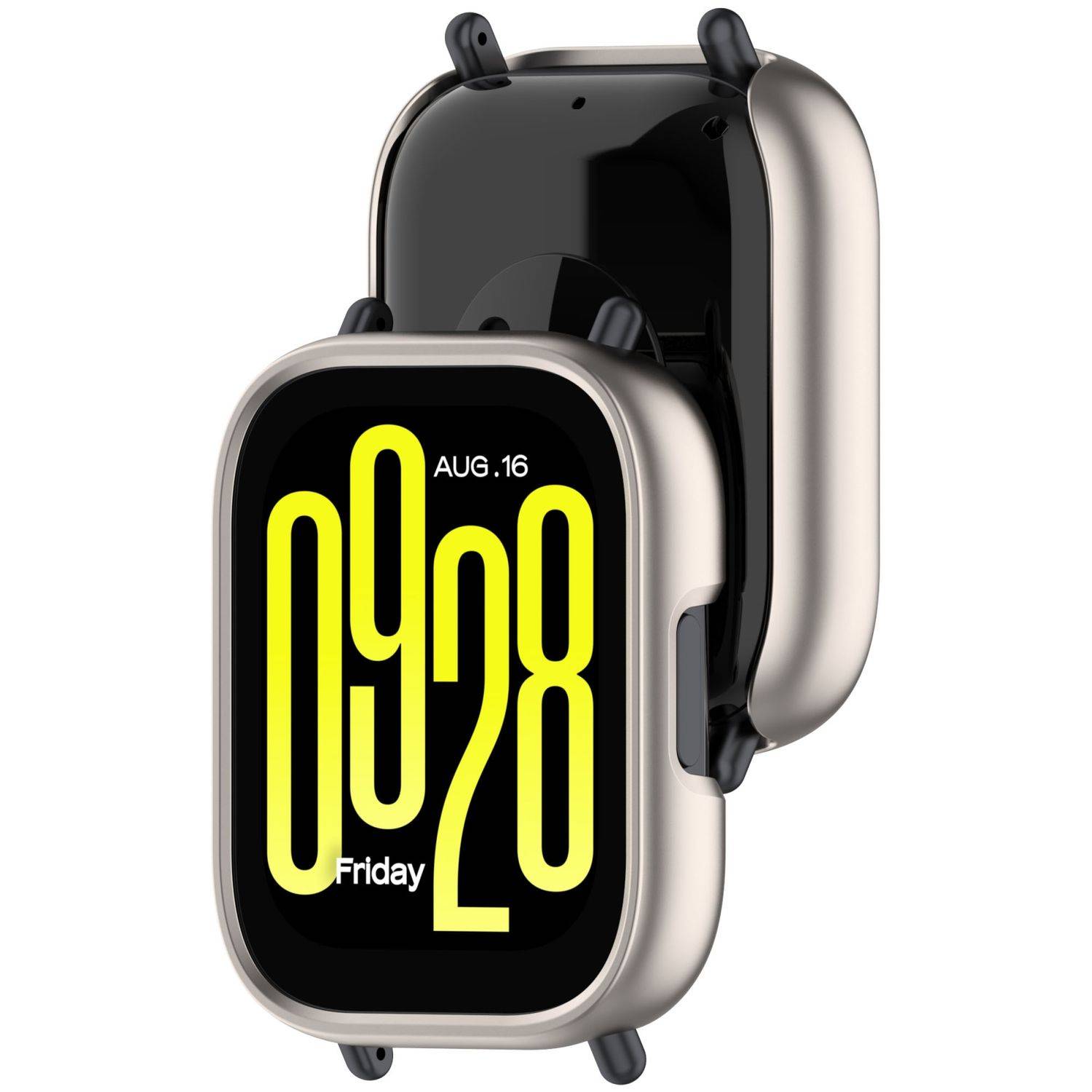 Für Xiaomi Redmi Watch 5 Lite Kunststoff Schutz Hülle Case Gehäuse Design Beige