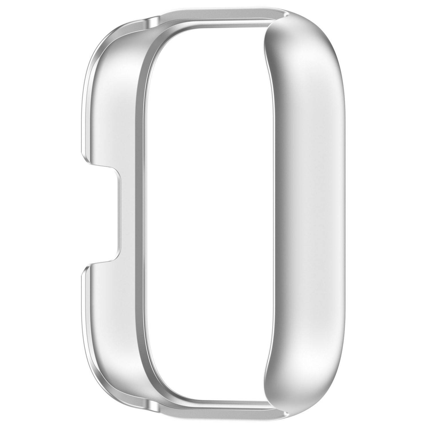 Für Xiaomi Redmi Watch 5 Lite Kunststoff Schutz Hülle Case Gehäuse Design Silber