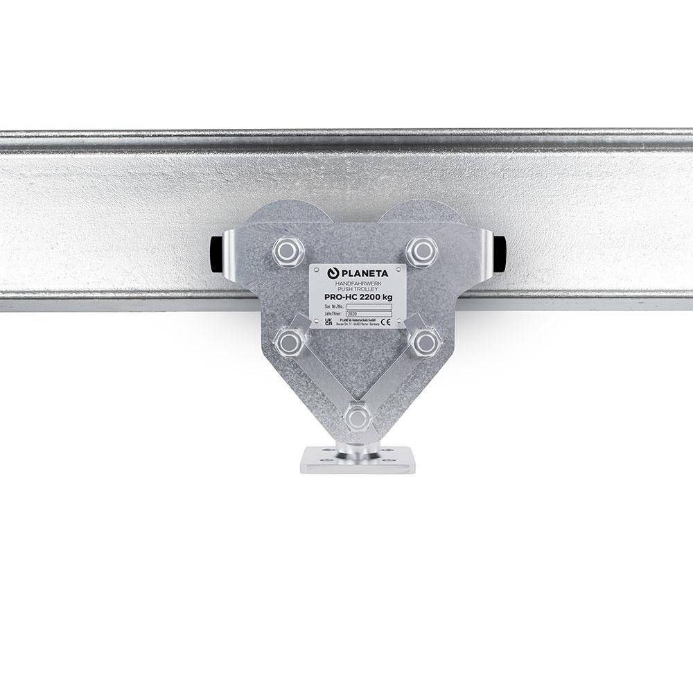 Gelenk-Rollfahrwerk PRO-HC - Stahl verzinkt - Tragfähigkeit 1100 kg - Flanschbreite 55 bis 100 mm