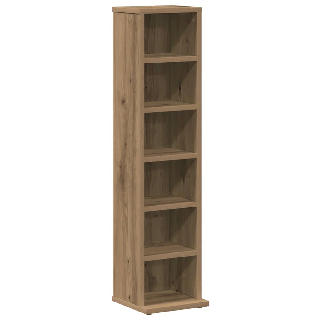vidaXL CD-Regal Artisan-Eiche 21x20x88 cm Holzwerkstoff