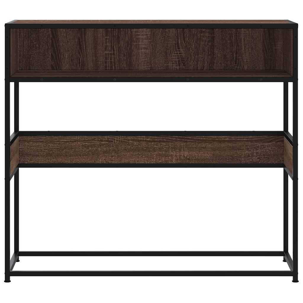 vidaXL Konsolentisch Braun Eichen-Optik 90x35x80 cm Holzwerkstoff