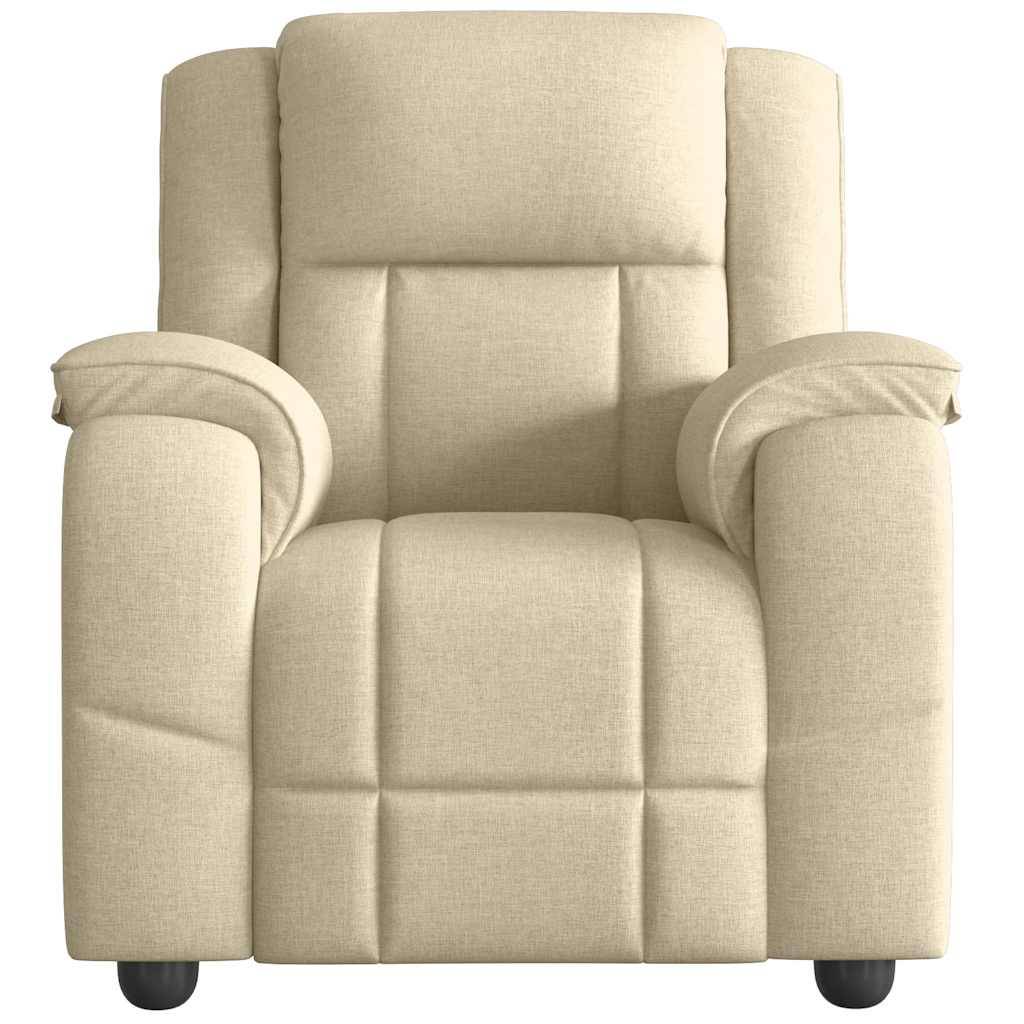 vidaXL Relaxsessel Creme Stoff