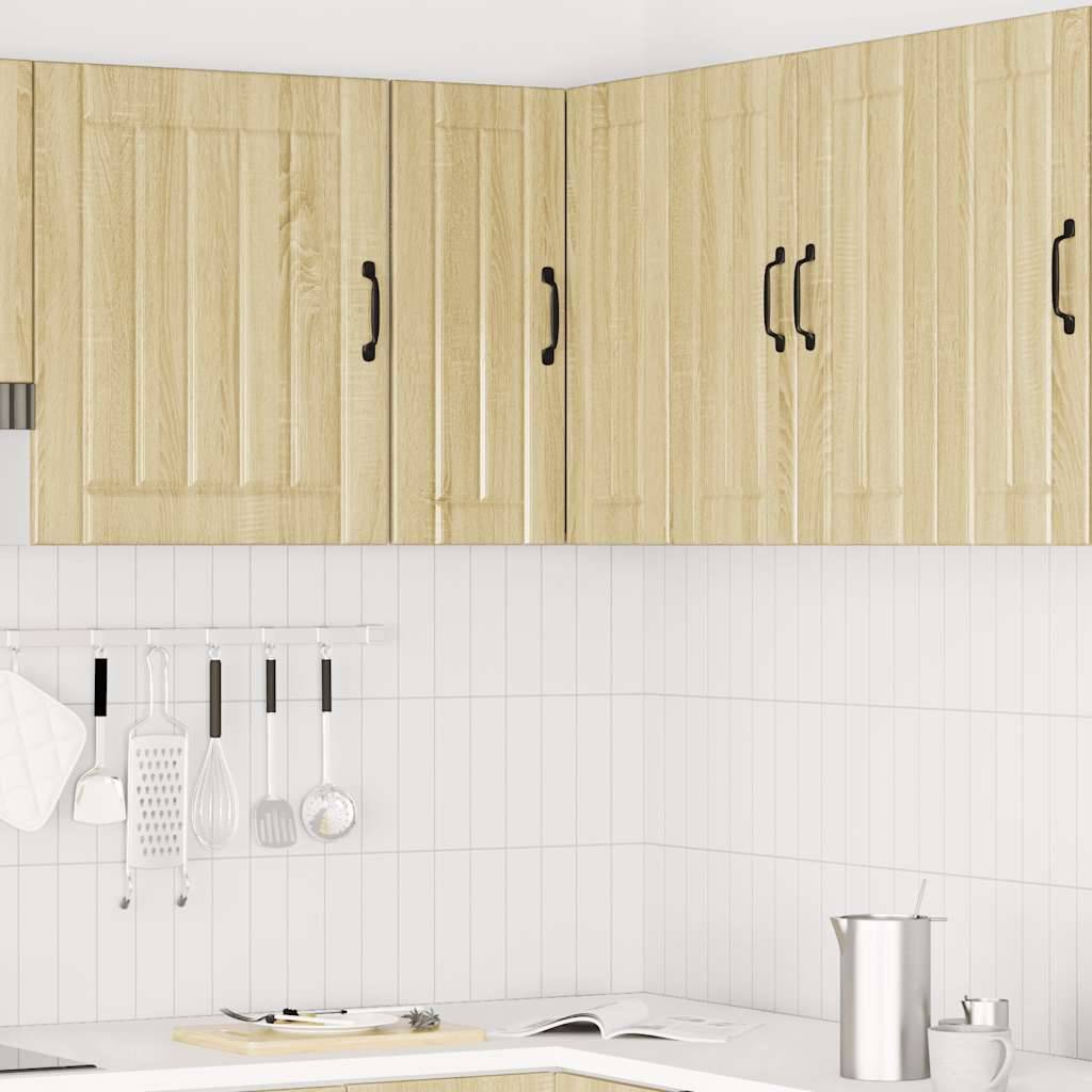 vidaXL Küchen-Eckhängeschrank Lucca Sonoma-Eiche Holzwerkstoff