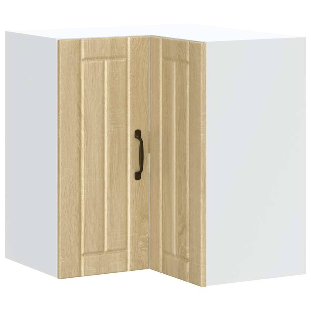 vidaXL Küchen-Eckhängeschrank Lucca Sonoma-Eiche Holzwerkstoff