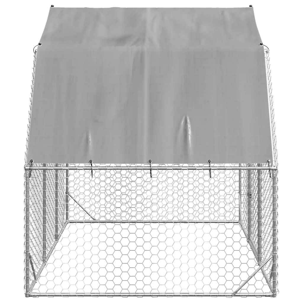vidaXL Hühnerstall mit Dach 2,5x2x2,25 m Verzinkter Stahl