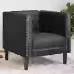 vidaXL Chesterfield-Sessel Schwarz Kunstleder vidaXL Chesterfield-Sessel Schwarz Kunstleder
