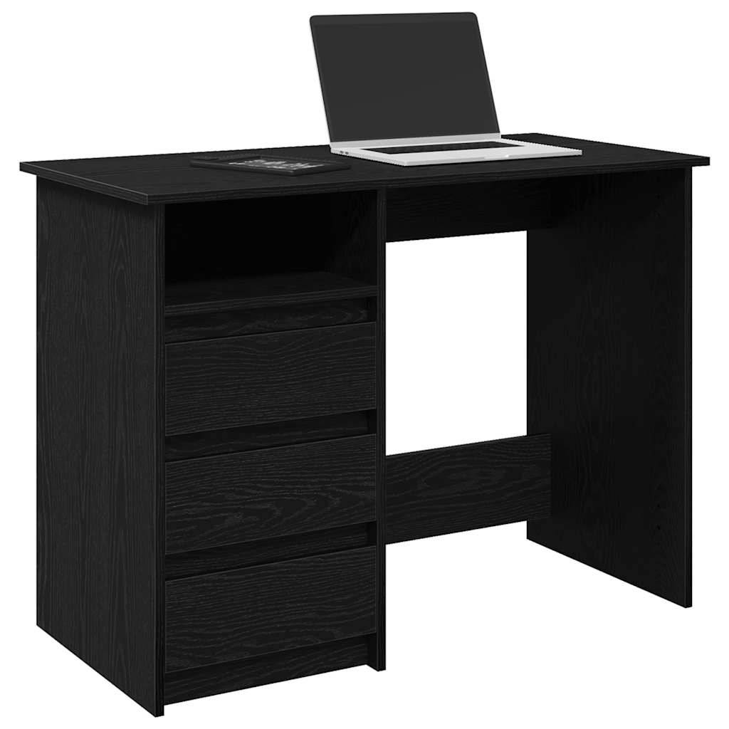 vidaXL Schreibtisch Schwarz 102x50x75 cm Holzwerkstoff
