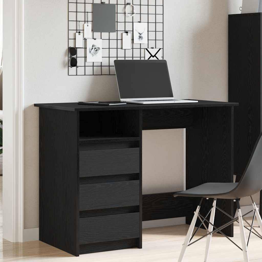 vidaXL Schreibtisch Schwarz 102x50x75 cm Holzwerkstoff