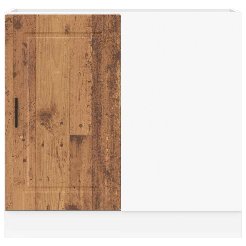 vidaXL Küchenunterschrank Porto Altholz-Optik Holzwerkstoff