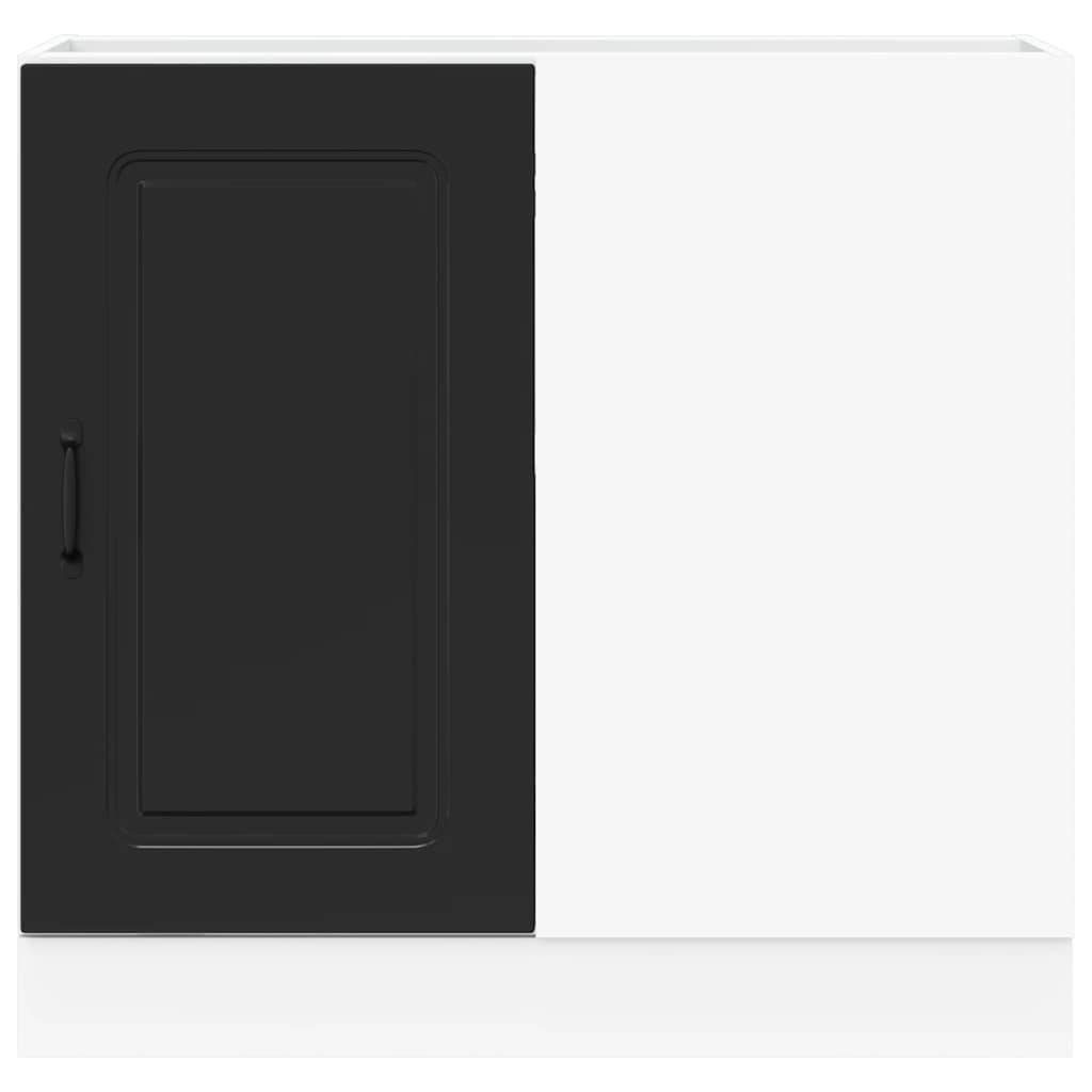 vidaXL Küchenunterschrank Kalmar Schwarz Holzwerkstoff